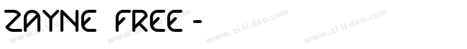 Zayne (free)字体转换